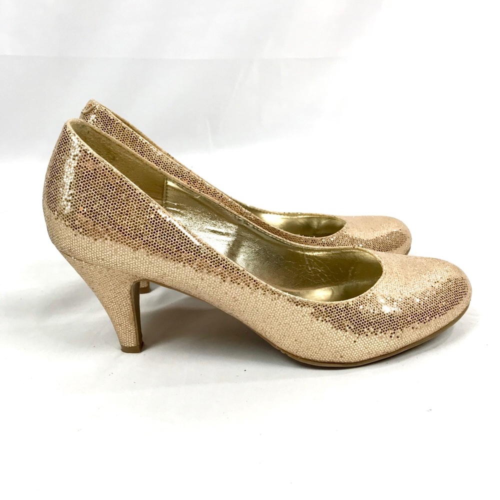 Mix no.6 champagne glitter sparkle pumps heels